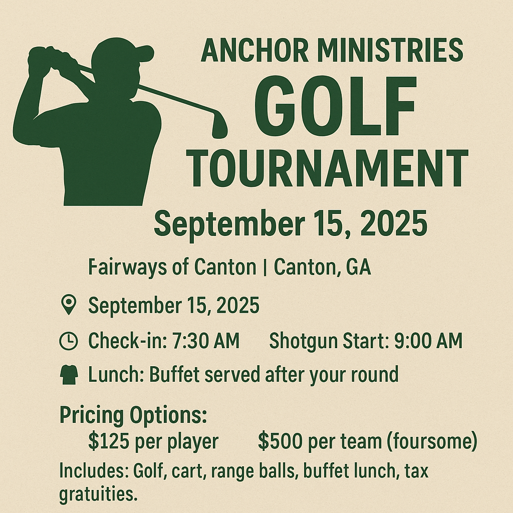 Anchor Ministries Golf Tournament Registration